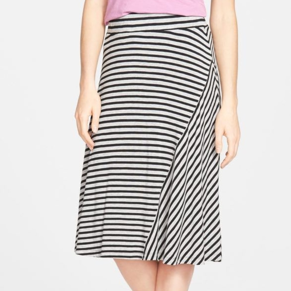 NWT Petite Women's Caslon A-Line Knit Midi Skirt,